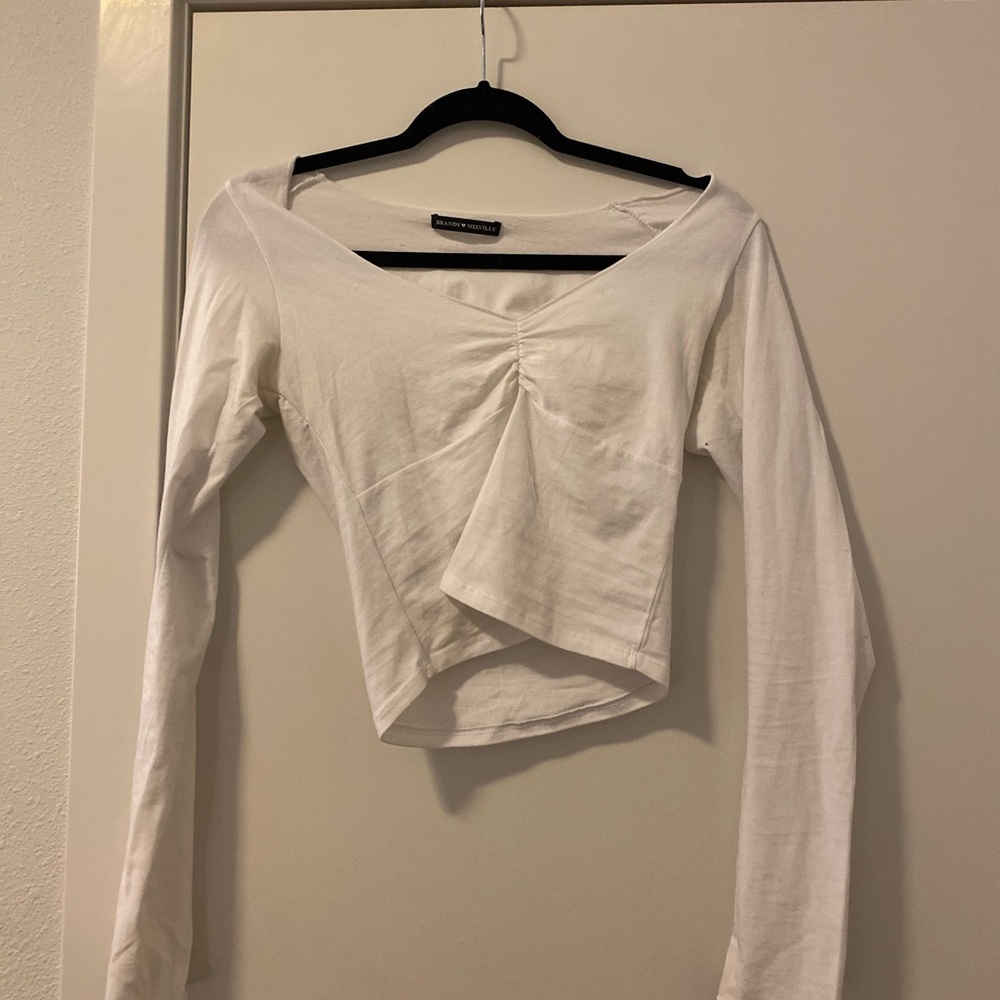 Brandy Melville long sleeve white shirt